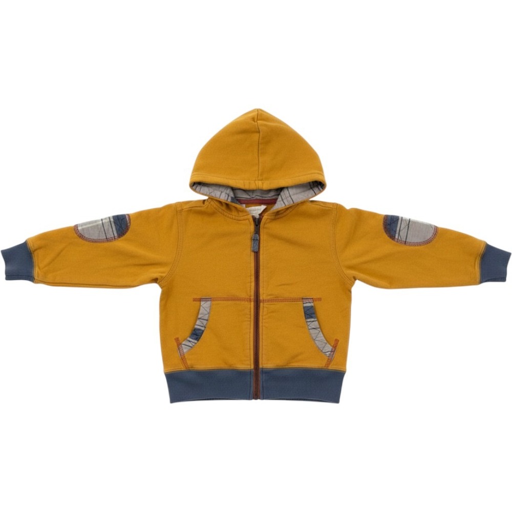 Matilda Jane Joanna Gaines Kids Mustard Yellow Zip Up Hoodie Sweatshirt Size 2/4